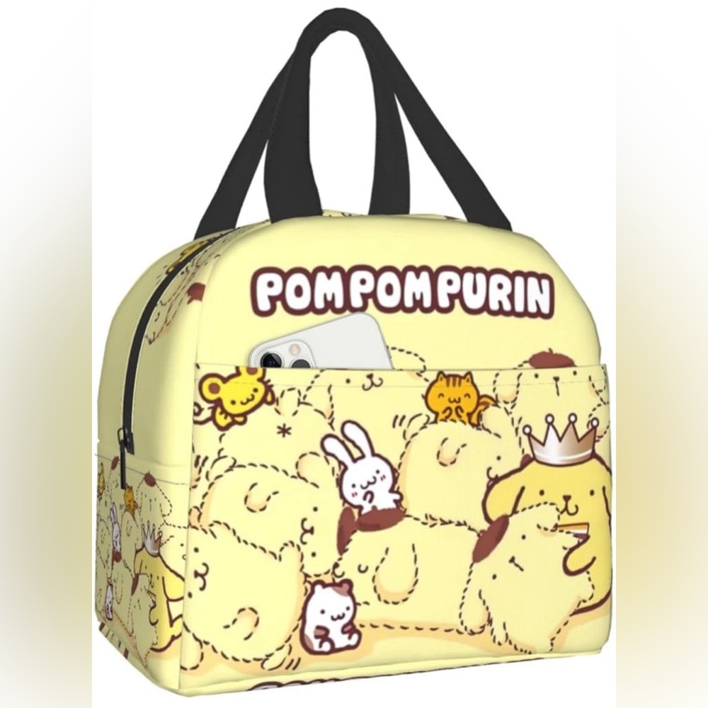 Pompompurin Cute Lunch Bag Reusable Insulated bento lunch bag